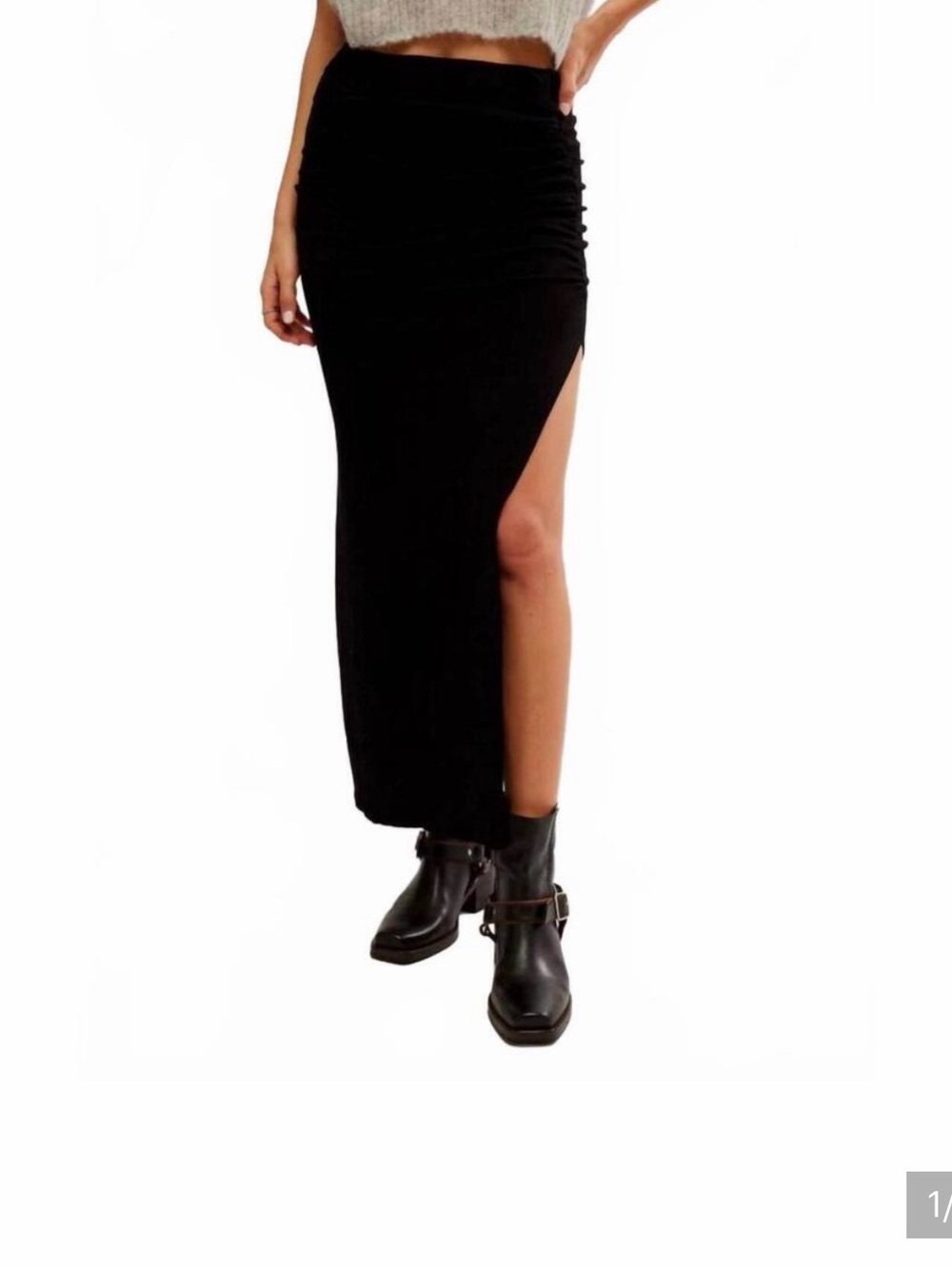 FREE PEOPLE Blakley Knit Maxi Skirt v- Women's